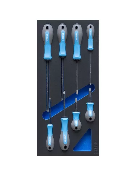 1 - Serie 8 giraviti misti diamantati in termoformato morbido Fervi tm01/046