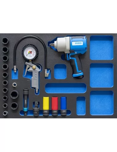 1 - Serie utensili pneumatici per automotive in termoformato morbido Fervi tm01/052