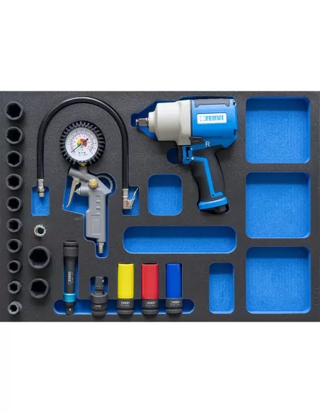 1 - Serie utensili pneumatici per automotive in termoformato morbido Fervi tm01/052 1 - Serie utensili pneumatici per automotive in termoformato morbido Fervi tm01/052