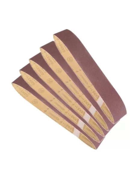 Kit 5 nastri abrasivi 762x25 mm grana 100 Scheppach