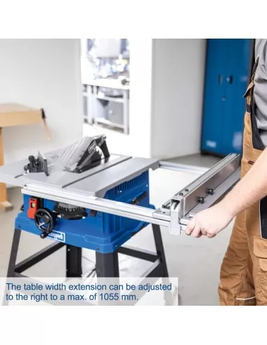 Banco sega circolare 2000w con disco 255 mm Scheppach hs105