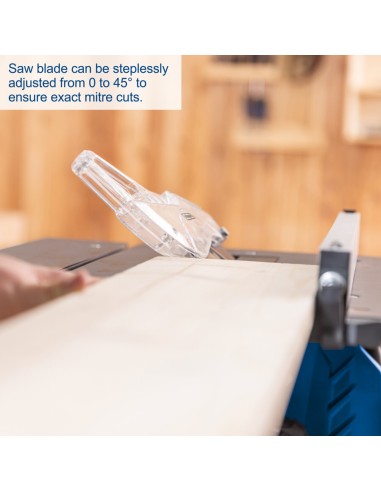 Banco sega circolare 1500w con disco 255 mm Scheppach hs210