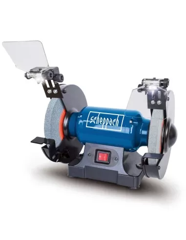 Smerigliatrice da banco 8" 200mm doppia mola luce-led 500w Scheppach sm200l