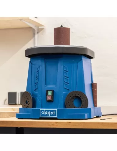 Levigatrice a mandrino oscillante tamburo 450w Scheppach osm100