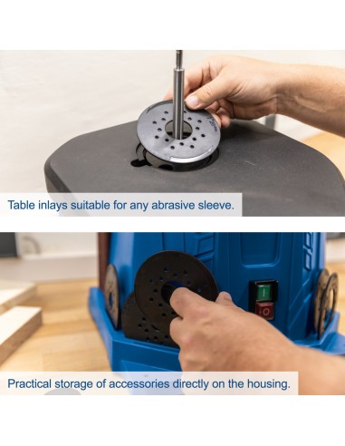 Levigatrice a mandrino oscillante tamburo 450w Scheppach osm100