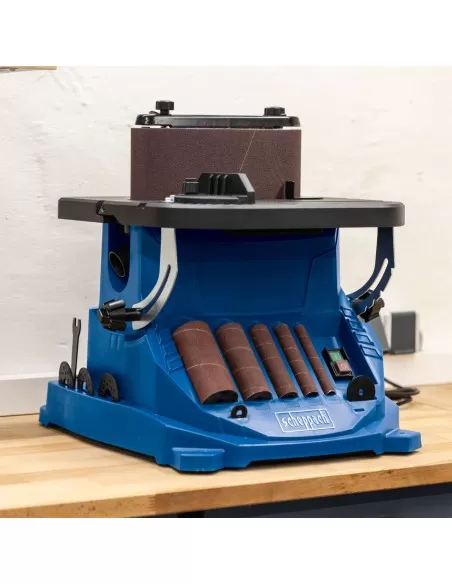 Levigatrice a mandrino oscillante e a nastro 450w Scheppach osm600
