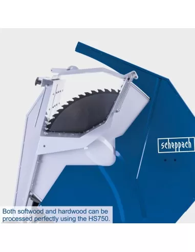 Sega circolare taglia tronchi basculante elettrica 700 mm 400v Scheppach hs730