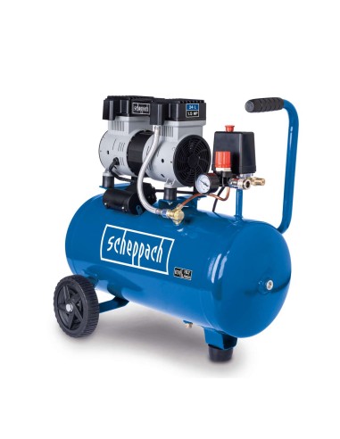 Compressore 24lt silenziato 8 bar 1,5 hp Scheppach hc26si