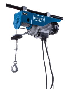 Paranco montacarichi elettrico 250 kg 500w  Scheppach hrs300