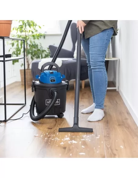 Aspiratore aspirapolvere aspiraliquidi bidone aspiratutto 16l Scheppach vc16