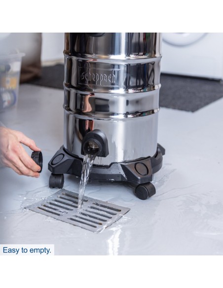 Aspirapolvere e aspiraliquidi bidone inox 1200w 30lt Scheppach vc30v2