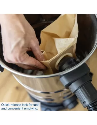 Aspirapolvere e aspiraliquidi bidone inox 1200w 30lt Scheppach vc30v2
