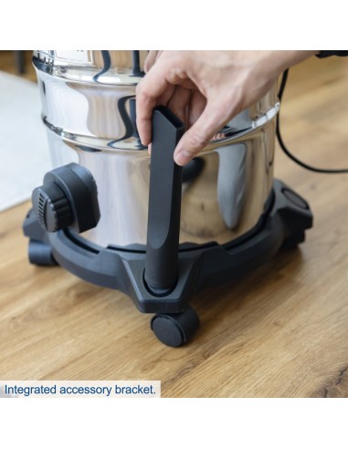 Aspirapolvere e aspiraliquidi bidone inox 1200w 30lt Scheppach vc30v2