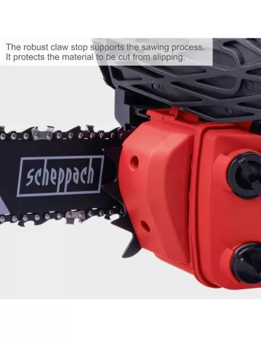 Motosega a scoppio 25,4 cc barra procut 10" lama 25,4 cm Scheppach pcs26