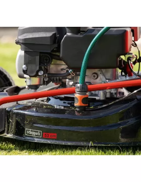 Rasaerba a scoppio semovente e-start 225cc 53cm con olio Scheppach ms225-53e