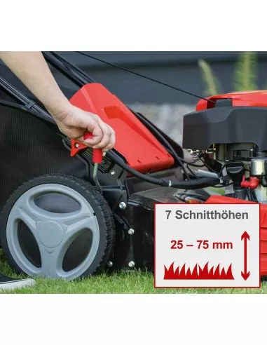 Rasaerba a scoppio semovente e-start 225cc 53cm con olio Scheppach ms225-53e