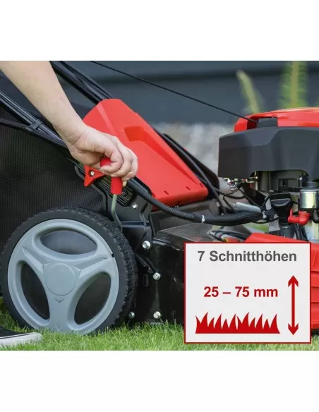 Rasaerba a scoppio semovente e-start 225cc 53cm con olio Scheppach ms225-53e