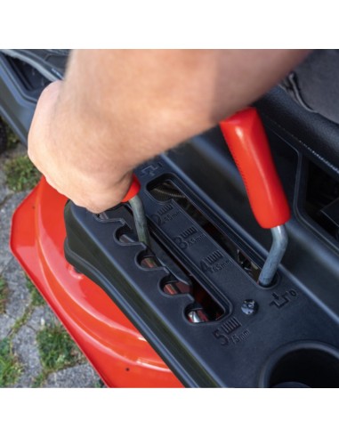 Trattorino rasaerba a benzina accensione elettrica 224cc 61cm Scheppach mr230-61