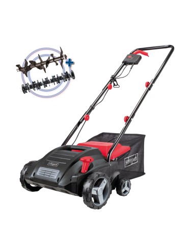 Arieggiatore scarificatore elettrico 32cm cestello 30l 16-20 lame Scheppach sc32