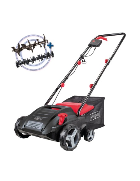 Arieggiatore scarificatore elettrico 32cm cestello 30l 16-20 lame Scheppach sc32