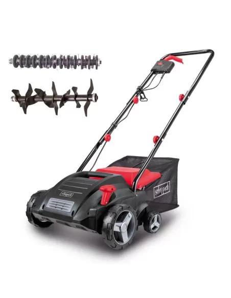 Arieggiatore scarificatore elettrico 32cm cestello 30l 16-20 lame Scheppach sc32