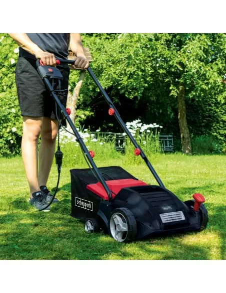 Arieggiatore scarificatore elettrico 32cm cestello 30l 16-20 lame Scheppach sc32