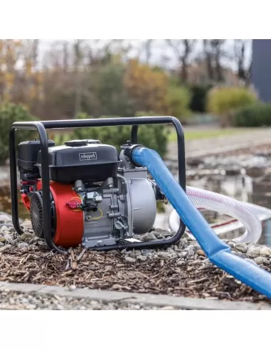 Motopompa a scoppio autoadescante 5.3HP 212cc 60'000 l/h Scheppach PWP60