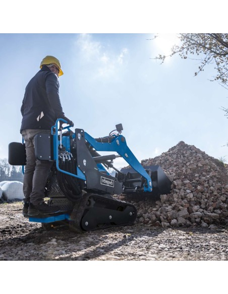 Minipala cingolata compatta 8,5cv portata di carico 200kg Scheppach mkl730