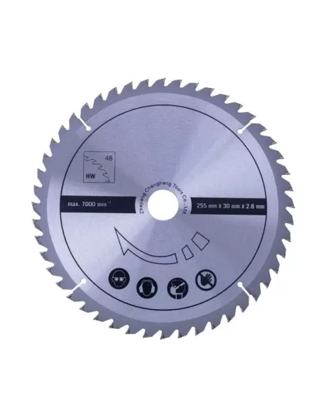 Lama circolare legno 255 x 30 mm 48t Scheppach