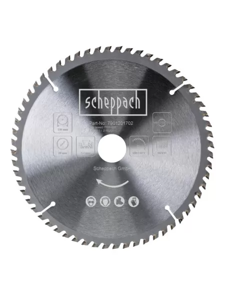 Lama circolare legno 216x 30 mm 60t Scheppach