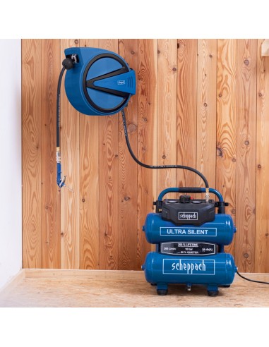 Avvolgitubo automatico tubo aria compressa 15 mt Scheppach