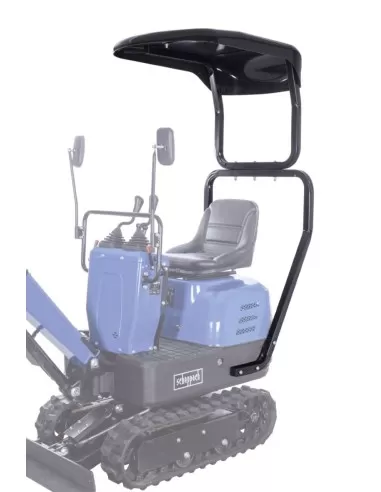 2 - Tettuccio protezione da intemperie per miniescavatore exc815 Scheppach