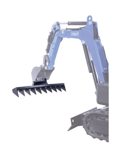 2 - Rastrello 100cm per mini escavatore exc815