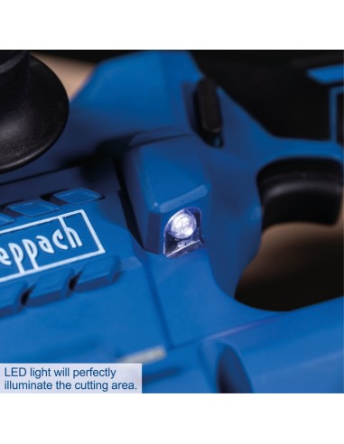 4 - Sega a nastro per metalli 20v senza batteria Scheppach c-mbs6365-x