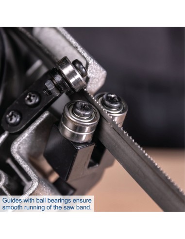 6 - Sega a nastro per metalli 20v senza batteria Scheppach c-mbs6365-x