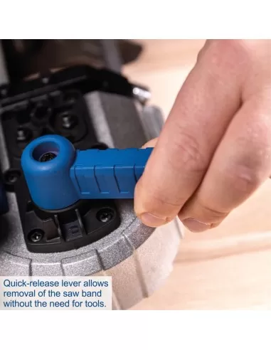 7 - Sega a nastro per metalli 20v senza batteria Scheppach c-mbs6365-x