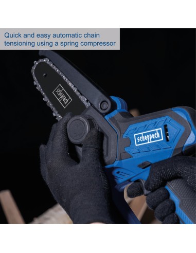 4 - Potatore 20v 127mm barra 5" senza batteria ixes Scheppach c-ps100-x