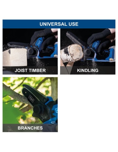 8 - Potatore 20v 127mm barra 5" senza batteria ixes Scheppach c-ps100-x