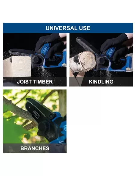 8 - Potatore 20v 127mm barra 5" senza batteria ixes Scheppach c-ps100-x