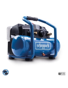 Compressore aria 6lt 2x20V 8bar senza batterie ixes Scheppach c-act160/6-x