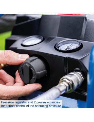 Compressore aria 6lt 2x20V 8bar senza batterie ixes Scheppach c-act160/6-x