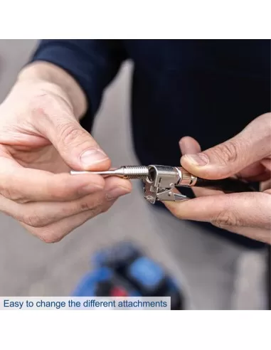 8 - Compressore aria 6lt 2x20V 8bar senza batterie ixes Scheppach c-act160/6-x