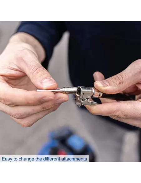 8 - Compressore aria 6lt 2x20V 8bar senza batterie ixes Scheppach c-act160/6-x