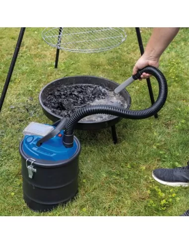 2 - Bidone aspiracenere 20v senza batteria ixes 15lt Scheppach c-avc15-x