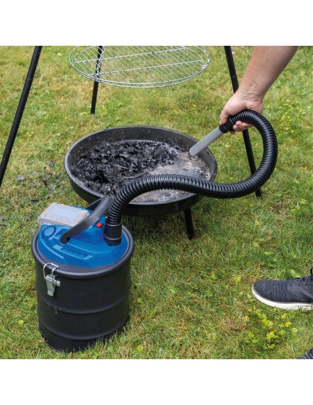 2 - Bidone aspiracenere 20v senza batteria ixes 15lt Scheppach c-avc15-x