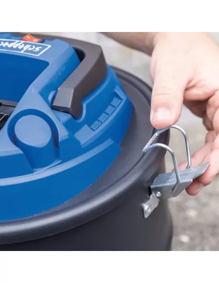 3 - Bidone aspiracenere 20v senza batteria ixes 15lt Scheppach c-avc15-x