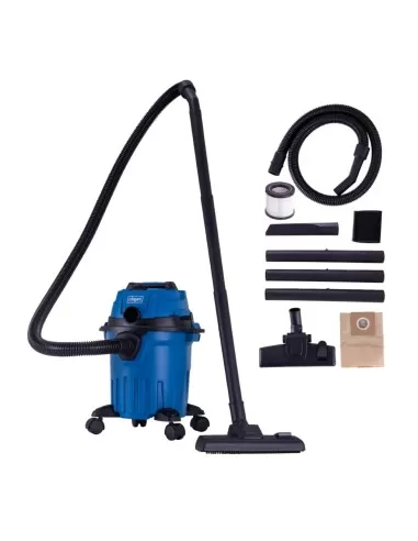 2 - Bidone aspirapolvere e liquidi 12lt 20v ixes senza batteria Scheppach c-nts15-x