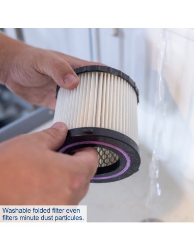 8 - Bidone aspirapolvere e liquidi 12lt 20v ixes senza batteria Scheppach c-nts15-x