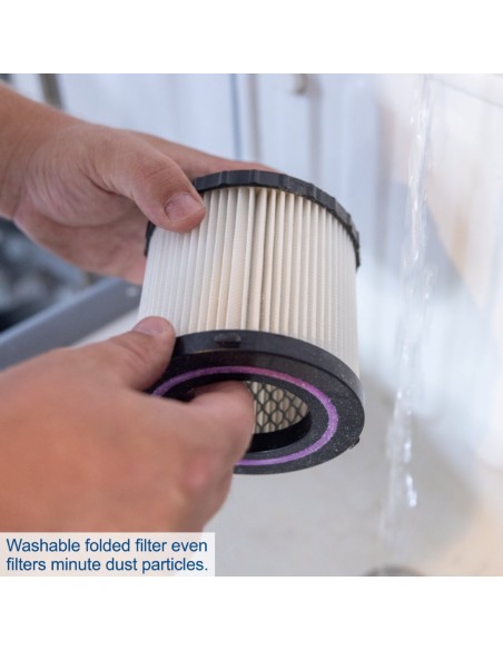 7 - Bidone inox aspiratutto liquidi 20lt 20v ixes senza batteria Scheppach c-nts20-x