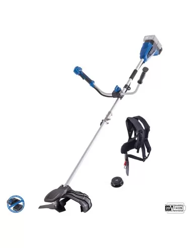 1 - Decespugliatore 2x20v brushless senza batteria ixes Scheppach bc-bch380/40-x